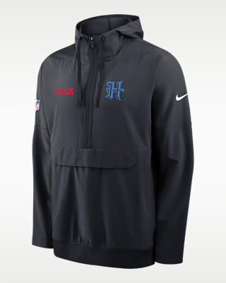 Houston Texans Alt Option Route Anorak Men's Nike NFL 1/2-Zip